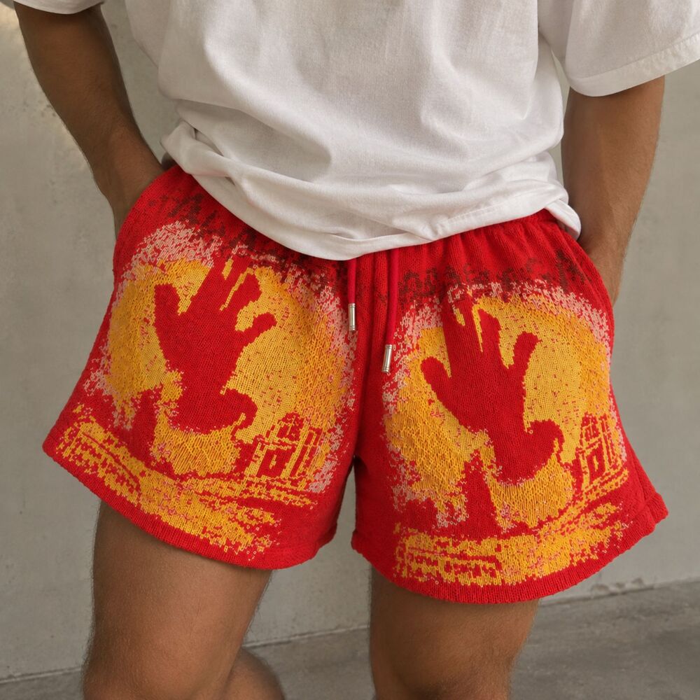 Valabasas Ghost Hands Tapestry Shorts